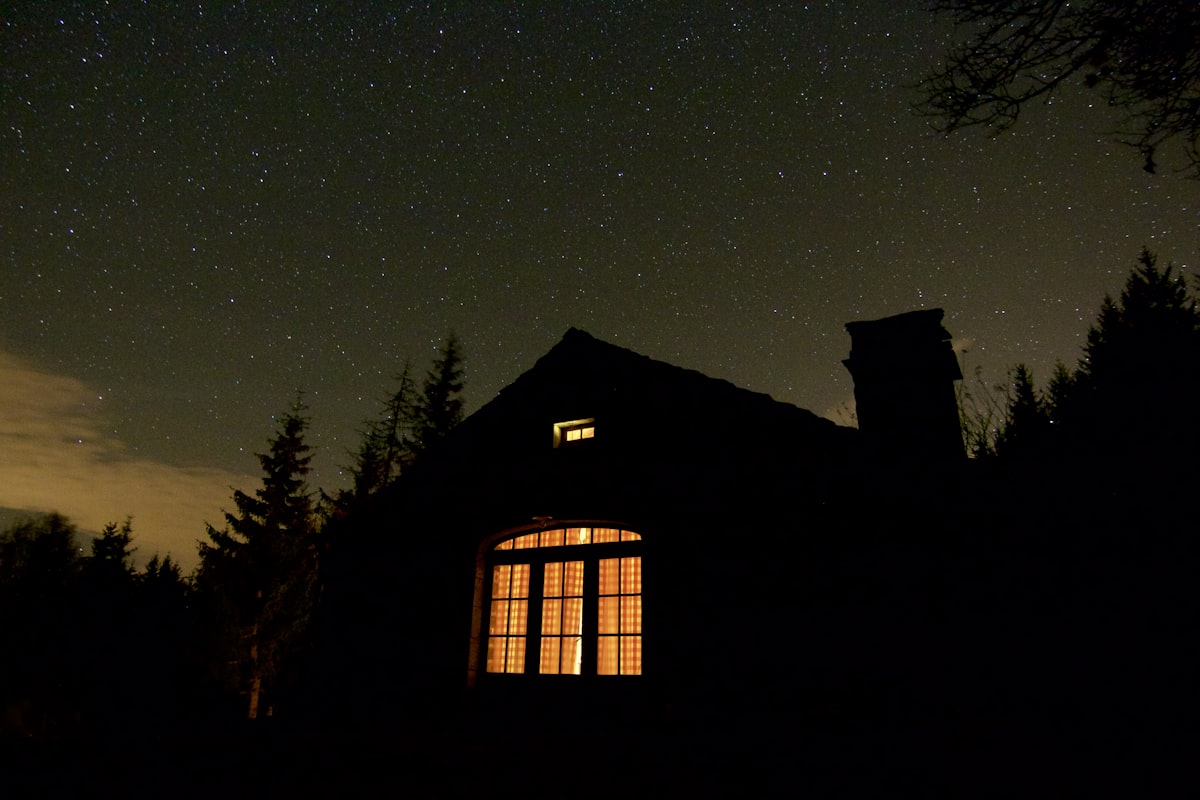 Late at night once everyone had gone to bed, I turned all the lights off in the house except one tiny side light.  So calm and quiet!! related to Cozy Outdoor Nights: Exploring Fire Pits and Chimineas