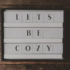 lets be cozy text related to Cozy Nights: Unleash the Power of the Chiminea Fire Pit