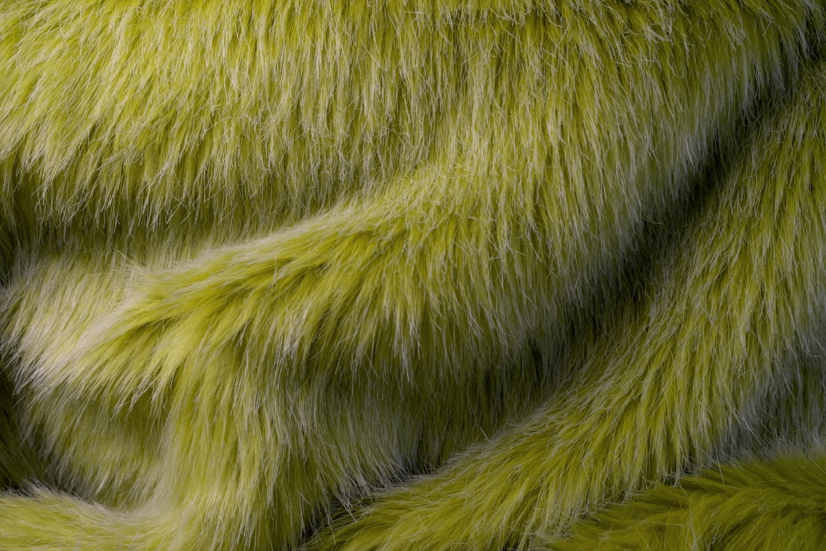 Lime Green Faux Fur Close-Up Texture related to Faux Fur Coverlet: Luxurious Comfort for Your Home