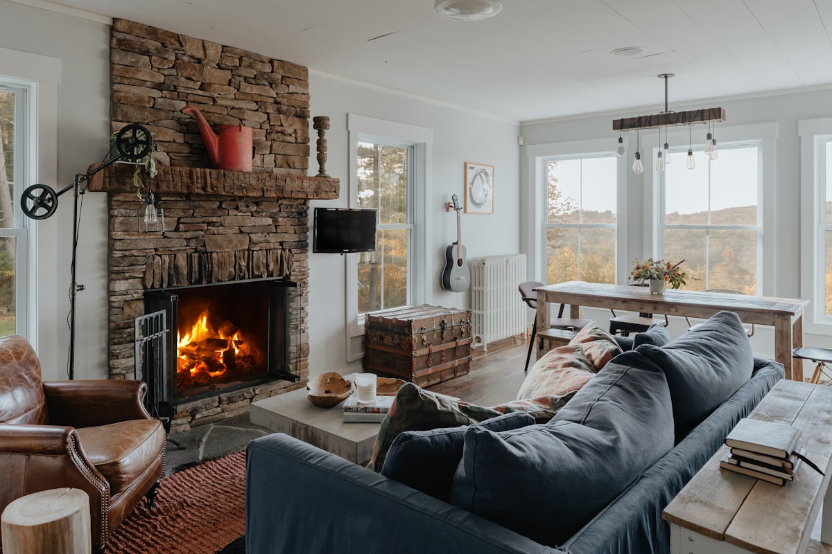 Living Room 3/3 (IG: @clay.banks) related to Warm Up Your Home with Authentic Mexican Clay Chimineas