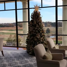Lounge overlooking golf course related to Welcome Home: Enhancing Your Entryway with a Hall Tree
