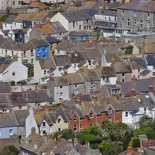Love the eclectic and colourful rooftops at Portland Dorset.  related to A Cozy Getaway in Portland: Top Bed and Breakfast Options