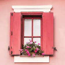 Lovely windows with wooden shades of a boutique hotel at Selcuk Ephesus Izmir Turkey related to Red Valances for Windows: Enhance Your Home's Aesthetic