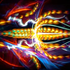 Macrocosm
Twist the head.
Olympus OM-D E-M1 12-40mm f/2.8 Pro. 
F/20 ISO100 live composite mode. 
Pure lightpainting,no photoshop.
Used Maglite flashlite. Lightblades. 
In this case, I used two reflective surfaces - a table and a mirror. As you can see, not one, but two reflections are obtained, which gives a more complex picture. related to Let the Light Flow: Transforming Your Space with Aqua Window Valances