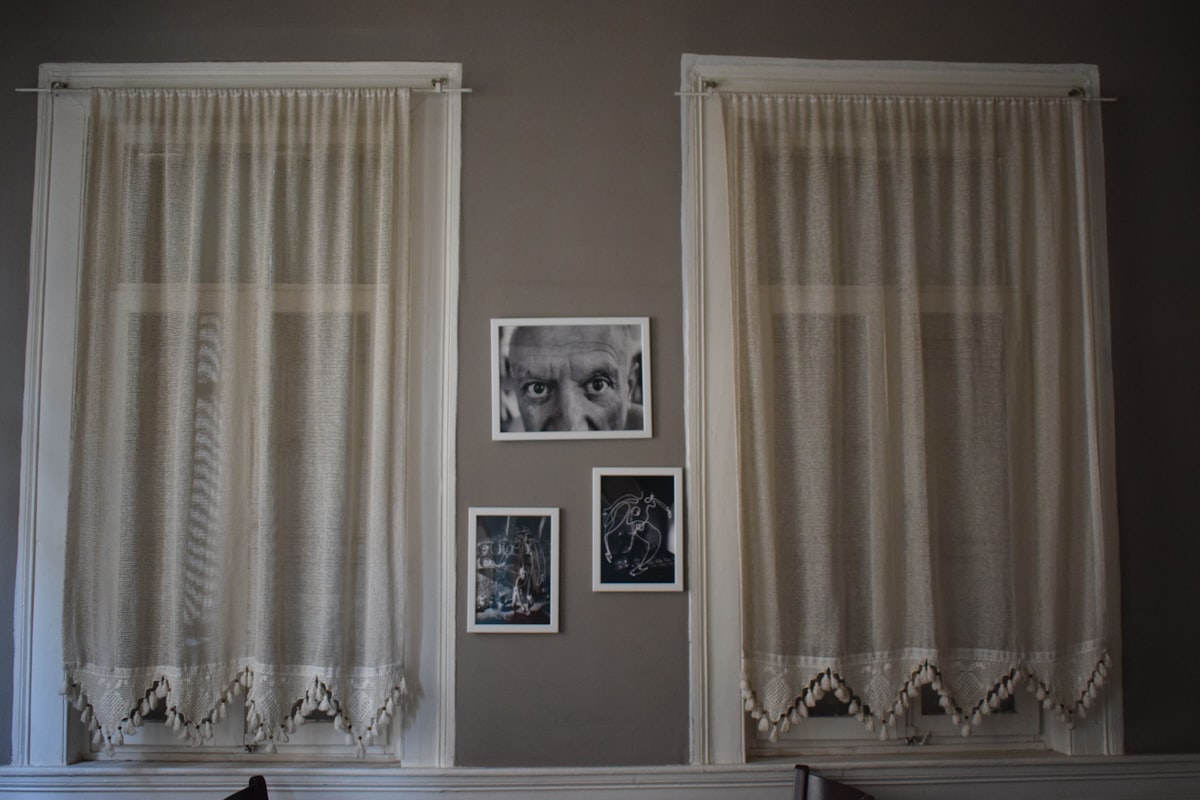 man's eyes wall decor related to Curtains, Valances, and Swags