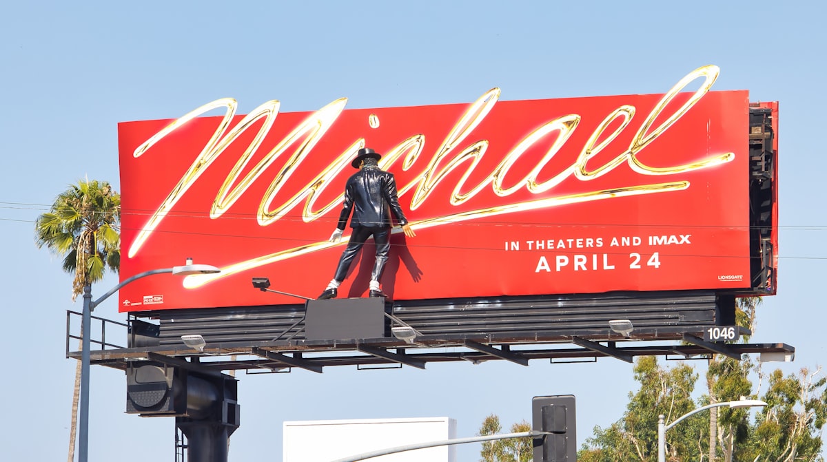 Michael Jackson Movie Billboard related to Sleep in Style: The Magic of Michael Amini Bedding