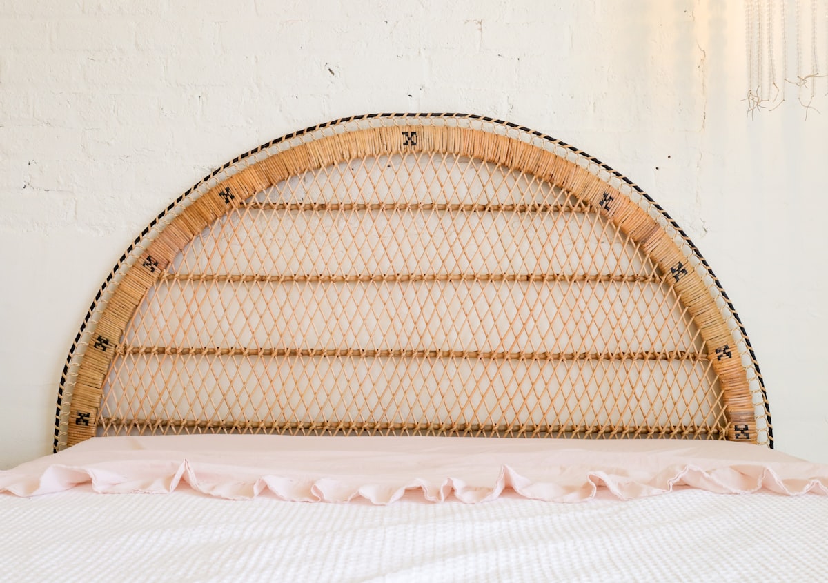 Natural Wicker Rattan Headboard Bedding related to Elevate Your Sleep Experience: A Comprehensive Guide to King Bed Frames