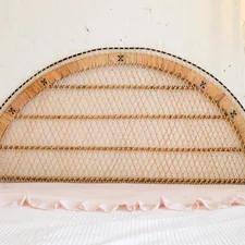 Natural Wicker Rattan Headboard Bedding related to Elevate Your Sleep Experience: A Comprehensive Guide to King Bed Frames