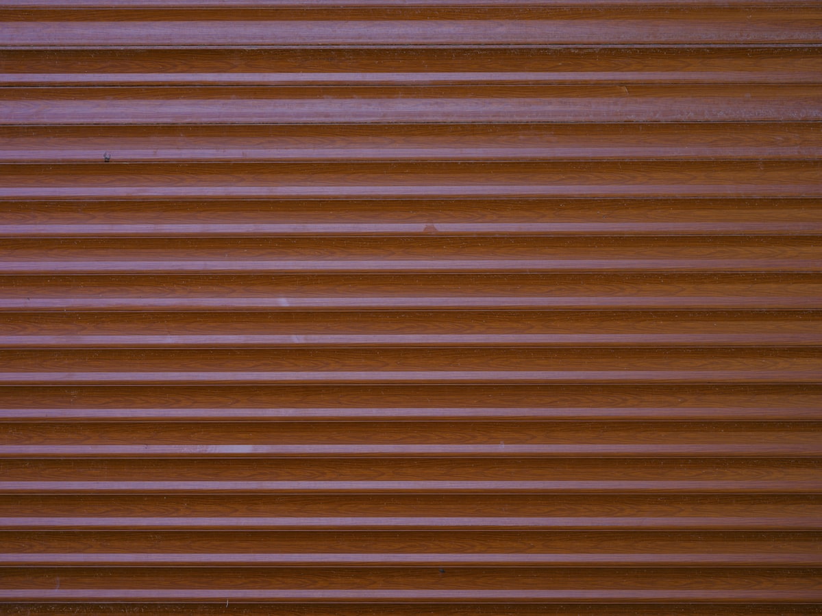 old metal shutter of a store related to Rust Colored Valance: Add a Warm Touch to Your Windows