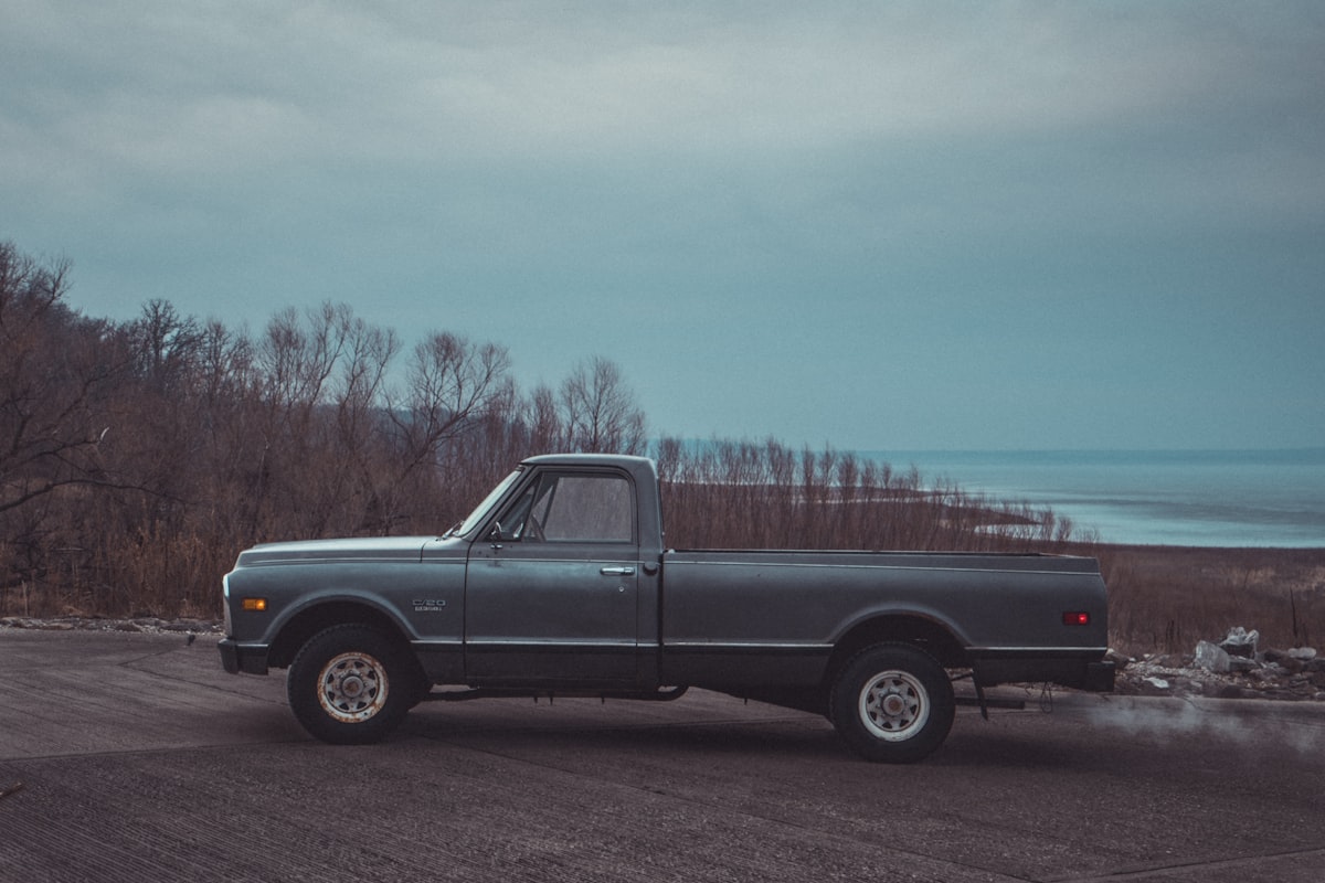Old Truck by the Field & Lake related to The Ultimate Guide to Single Cab Short Bed Chevy