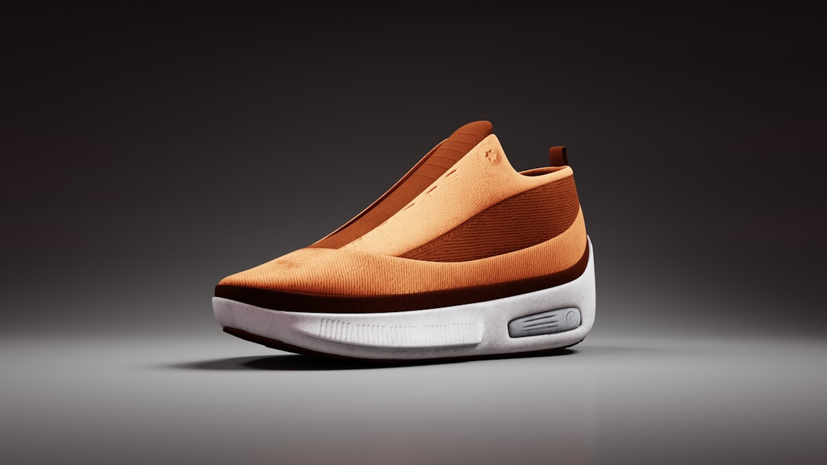 Orange sport shoes. You can buy this model here: https://www.cgtrader.com/3d-models/sports/equipment/sports-shoes-sneakers here is my instagram for contact. https://www.instagram.com/_vadim_84_/. feel free to ask any questions. related to Maximizing Space: Innovative Shoe Storage Solutions for Small Entryways