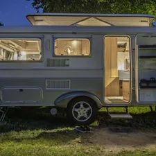 Our Eriba Touring, a classic European trailer. related to Exploring the Best Travel Trailers with Bunk Bed Floor Plans