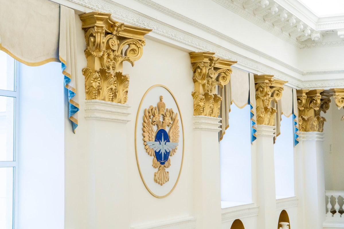 Petrov Hall of the Russian University of Transport. The hall is named after the Russian scientist and engineer Nikolai Pavlovich Petrov. related to Royal Blue Window Valance: Elevate Your Window Decor