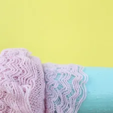 pink textile related to A Perfect Match: Pink and Turquoise Crib Bedding