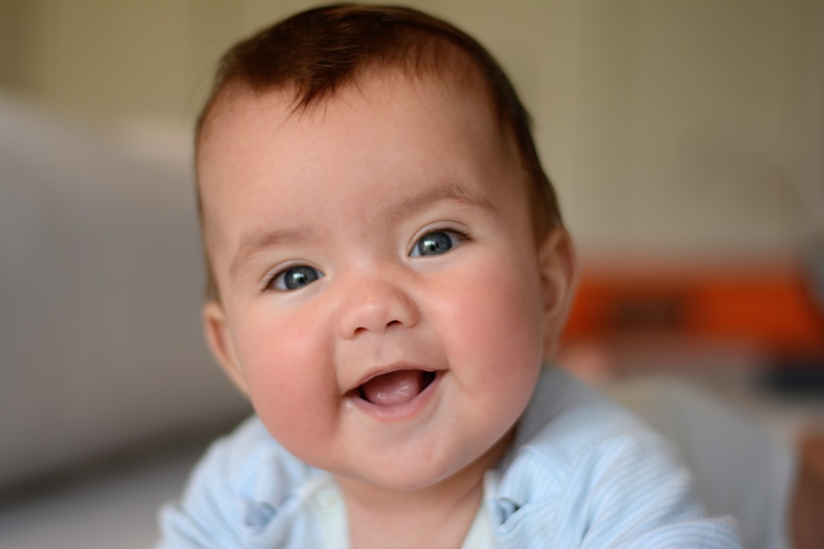 Portrait of a baby smiling
Retrato de un bebé sonriendo related to Choosing the Perfect Baby Boy Nursery Bedding Sets for a Dreamy Nursery