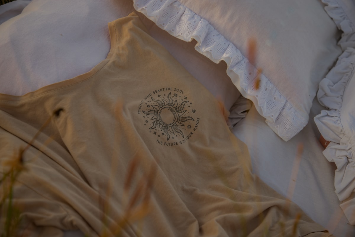 Positive mind, beautiful soul, the future is in your hands; Pajamas lying on the bed sheets || 📸 Photo by: Jovan Vasiljević related to The Smelly Truth About Bed Bugs in Your Clothes