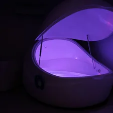 purple and white tent with light related to The Ultimate Guide to Choosing the Right Tanning Bed Bulbs
