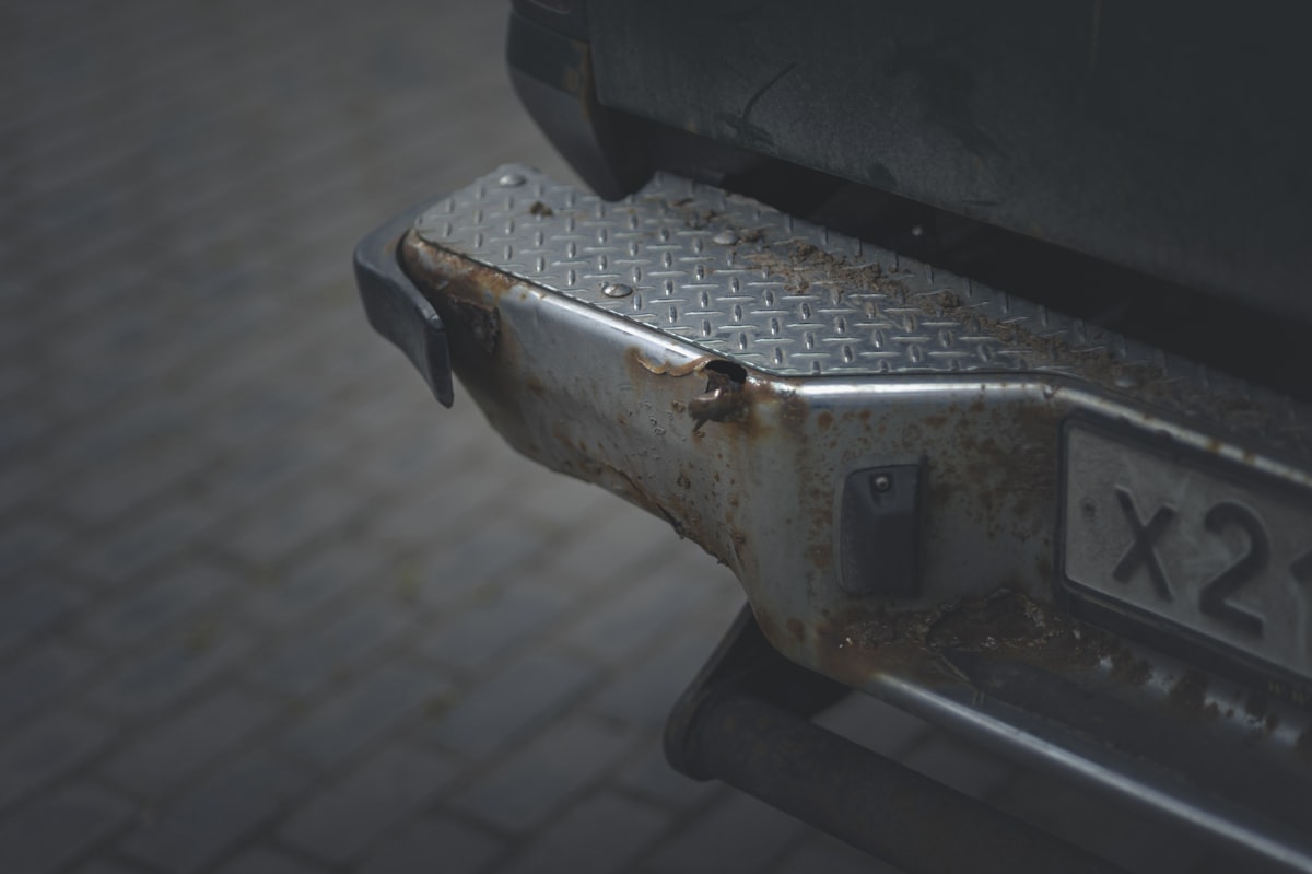 Rear bumper of an old car. related to Rear Bumper Valance