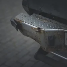 Rear bumper of an old car. related to Rear Bumper Valance