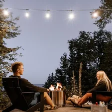 Relaxing night related to Bask in the Warmth: Choosing the Best Outdoor Chiminea for Your Yard