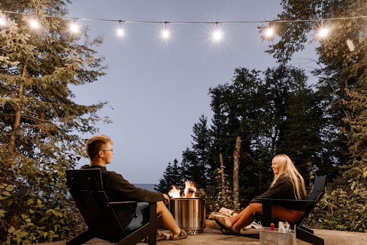 Relaxing night related to Warm Up Your Outdoor Evenings with a Rustic Clay Chiminea