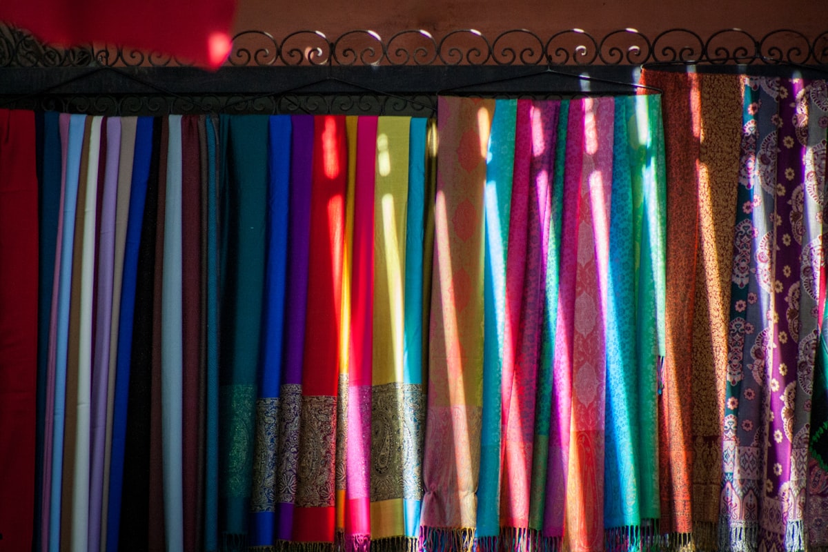 scarf colored with naturals pigments related to Dress Up Your Windows with a Shimmering Silver Window Valance
