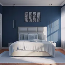 Sketchup bedroom interior related to The Timeless Charm of Navy Blue Bedspreads and Coverlets: Elevate Your Bedroom Style