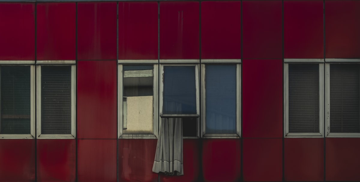 slightly opened window related to Red Valances for Windows: Enhance Your Home's Aesthetic