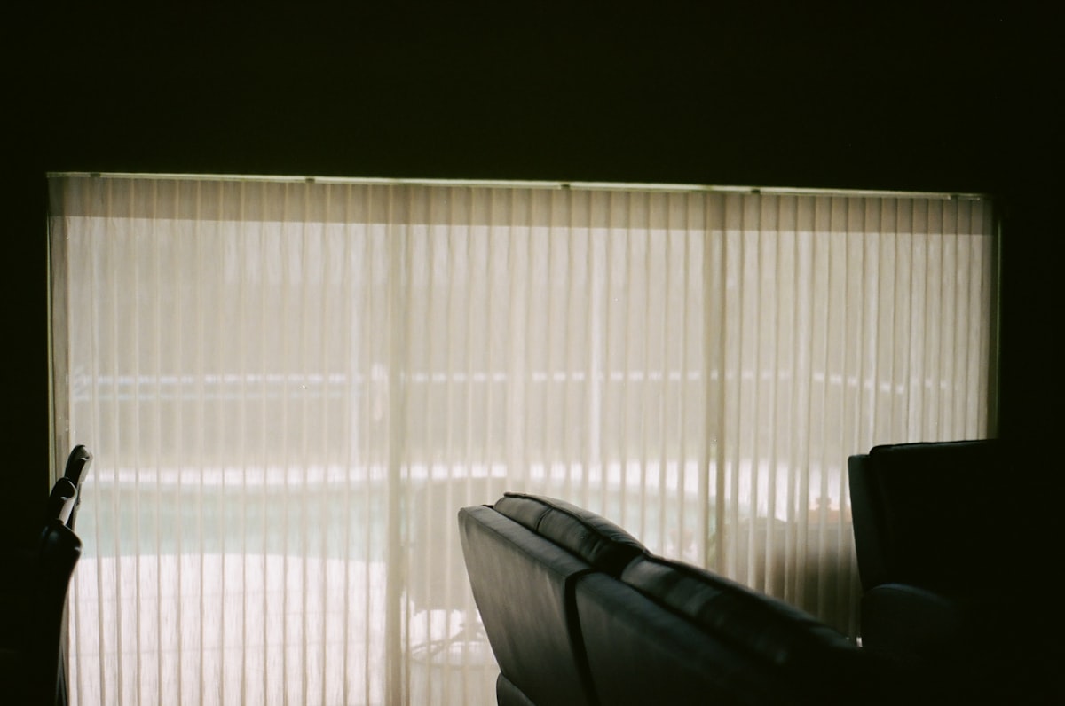 Sometimes it gets dark inside too.  related to Vertical Blinds with Valance