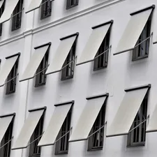 Sun Protection for Windows of a office building  related to White Window Valance