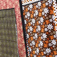 Swahili fabric from the East African Coast region  related to Modern Quilts and Coverlets
