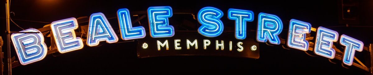The Beale Street Memphis sign, welcoming guests to the historic night life hot spot in Memphis, TN. related to Discover the Charm of Bed and Breakfasts in Memphis, TN