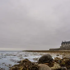 The cafe on St Michael's Mount enjoys a calm tide related to Experience Charm at Elliott House Bed & Breakfast