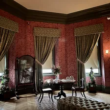 The Damask Room, part of the Louis XV Suite, at the historic Biltmore House in Asheville, NC. related to Swags Galore: A Comprehensive Guide to Valances