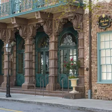 The entrance in front of the Dock Street Theater in Charleson, South Carolina. related to Exploring Bed Bath and Beyond in Charleston