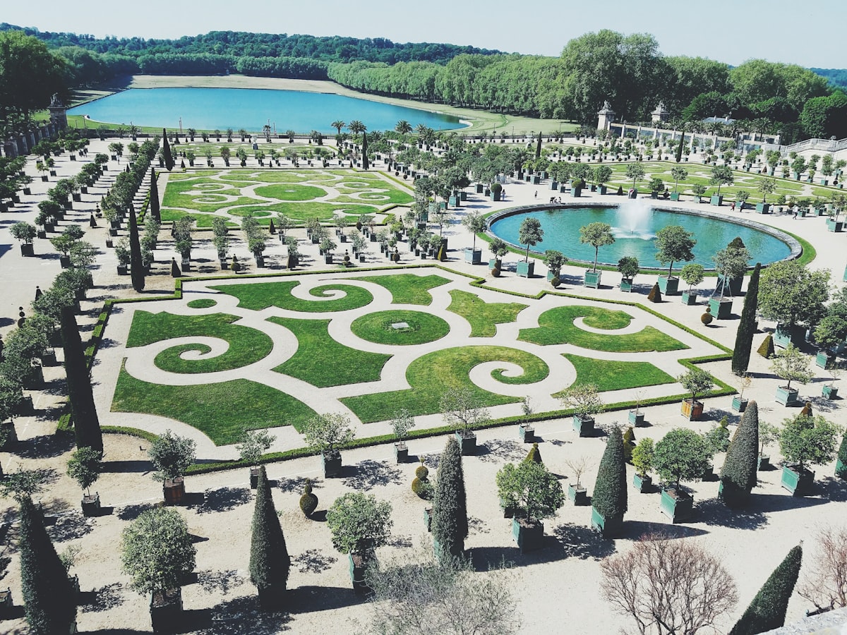 The gardens at the Palace of Versailles. related to Park Design Valances: Enhancing Your Home with Nature-Inspired Beauty