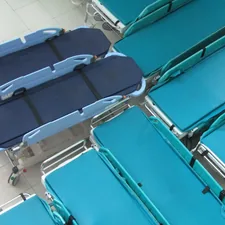 the patient bed is in the hospital emergency room related to Unconventional Ways to Repurpose Used Hospital Beds