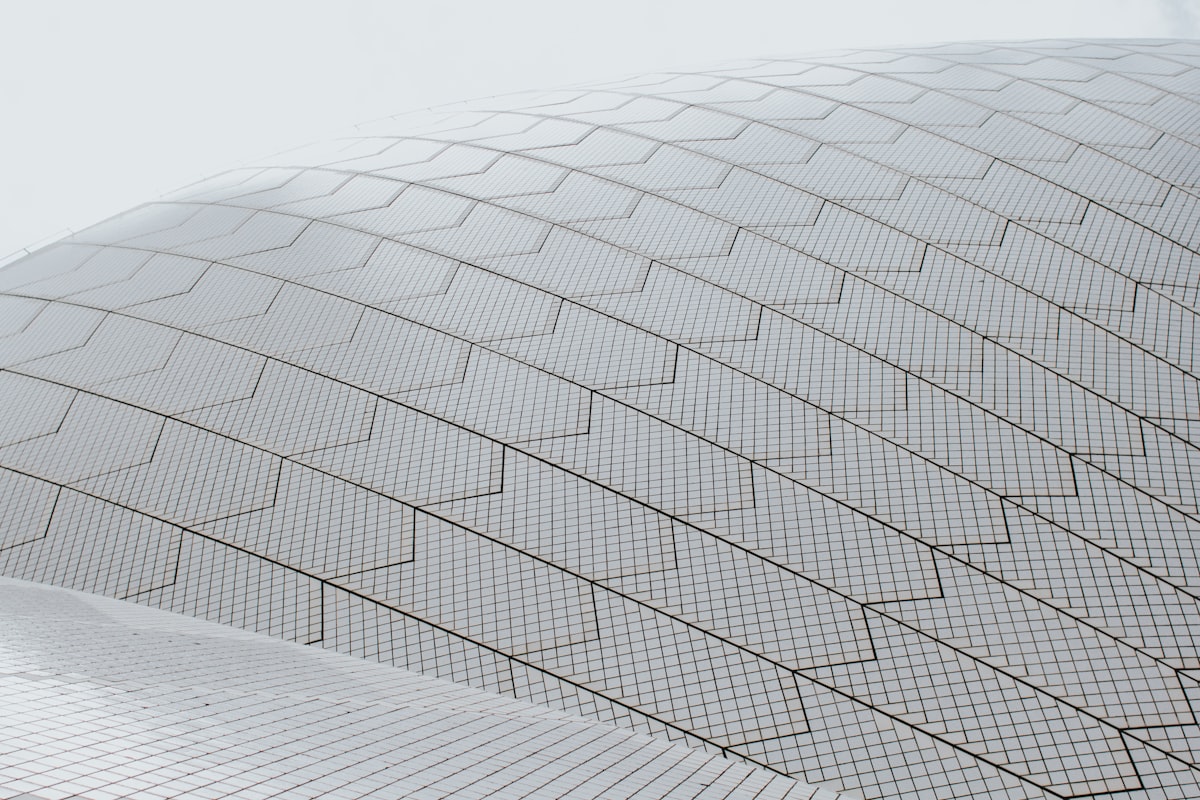 The sydney opera house roof up close. related to Diamond Matelasse Coverlet