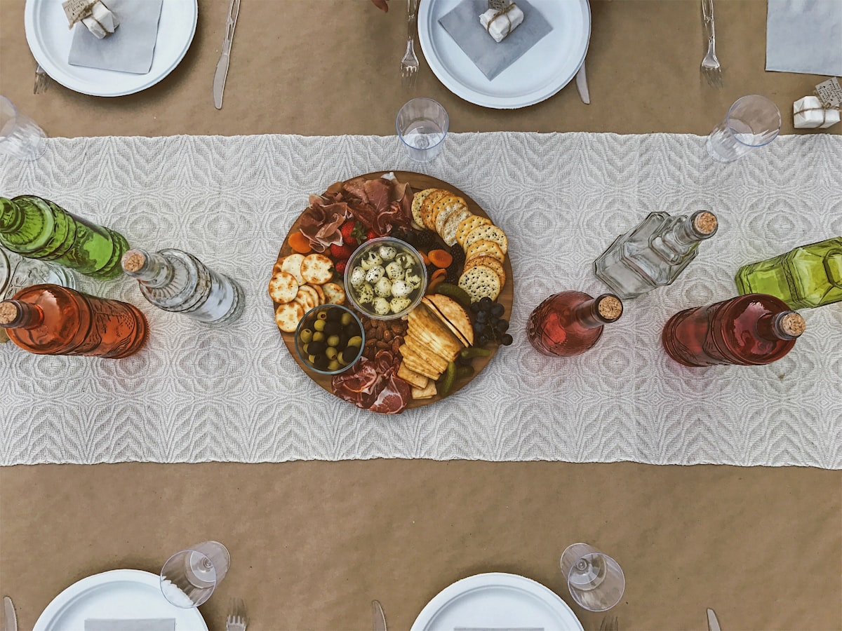 This is a look for any party. The decorations are simple because we wanted the food to radiate and bring the color to the tablescape.  related to Enhance Your Home Decor with Elegant Table Runners