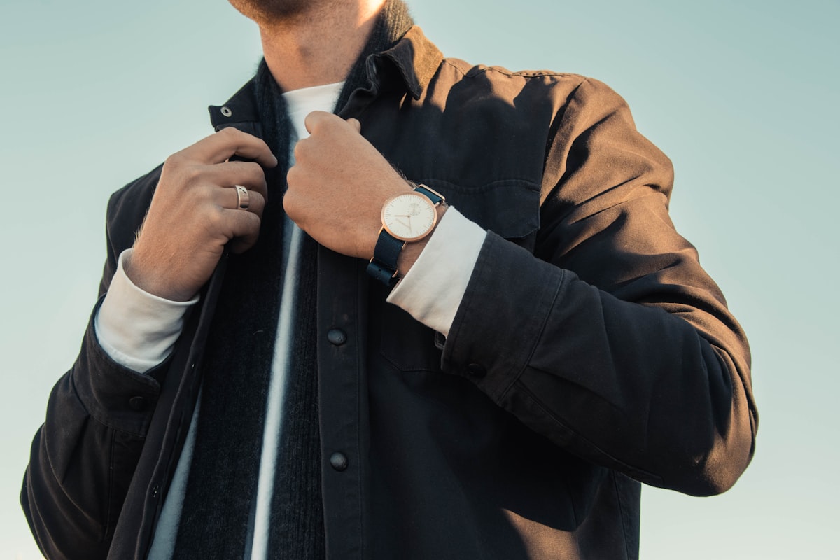 This is Hunters Race model - Isaac, wearing the iconic Neptune watch. related to Achieve Effortless Style with a Versatile Grooming Essential