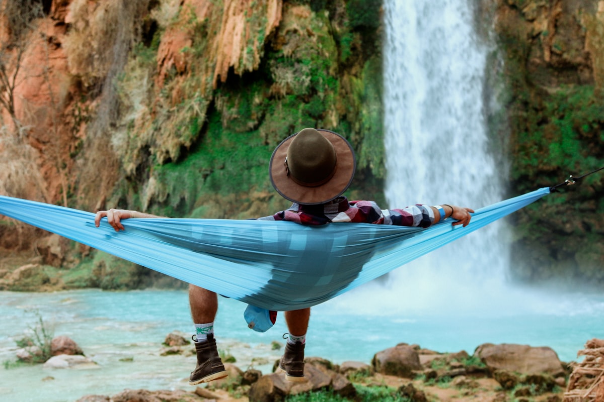 This place was so beautiful it was relaxing. It was a great time to sit and enjoy the falls with no one down below. related to The Ultimate Space-Saving Solution: Bunk Bed Hammock