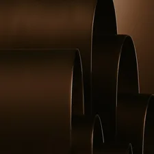Three rolls of chocolate colored chocolate paper related to How Long Are Valances?
