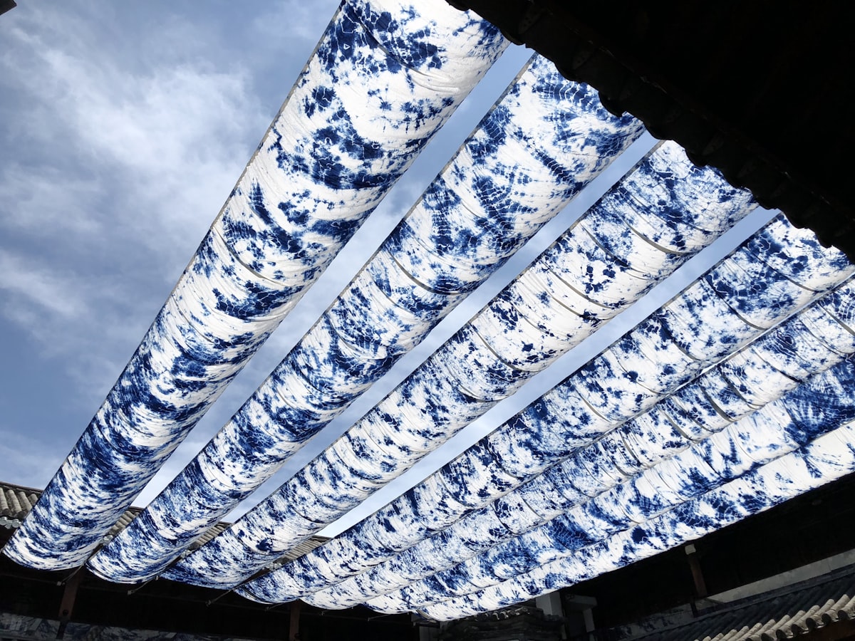 Tie dye related to Hawaiian Print Valances