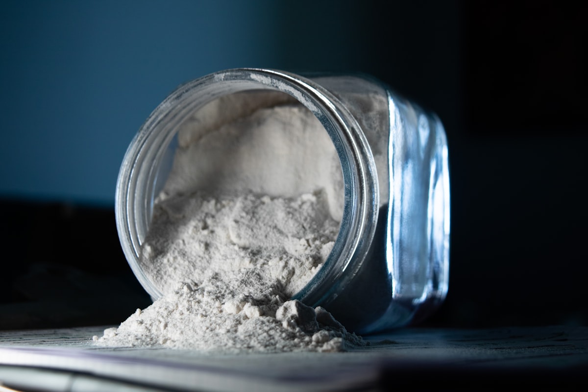 Tipped flour jar related to How Diatomaceous Earth Can Help You Defeat Bed Bugs Naturally
