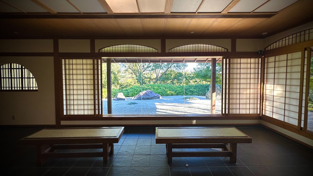 Traditional japanese room with garden view related to Balance for Sliding Glass Doors