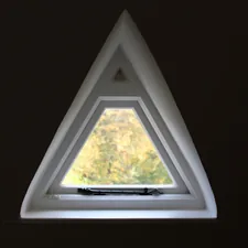 triangular white wooden frame related to Unusual Window Valances: Beyond the Ordinary