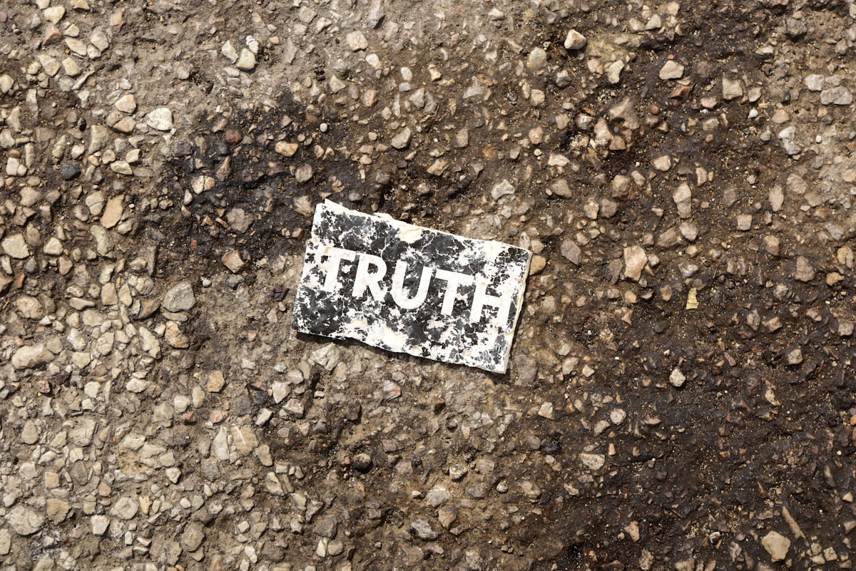 Truth suffers a daily death in modern day America.  Random card found on a parking lot along Interstate 294, outside Chicago. related to The Itchy Truth: Uncovering the Mystery of Bug Bed Bites