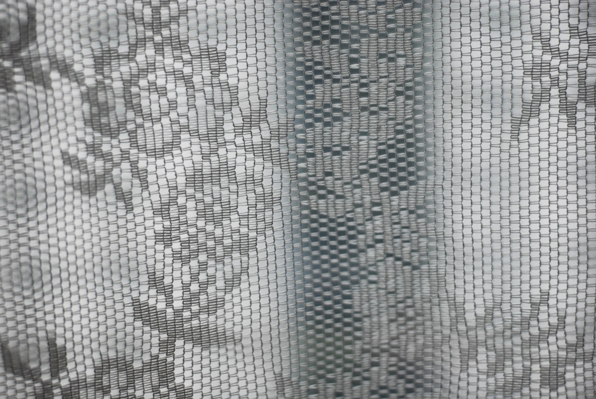 Tulle texture on the window related to Lace Curtain Panels with Attached Valance