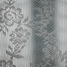 Tulle texture on the window related to Lace Curtain Panels with Attached Valance