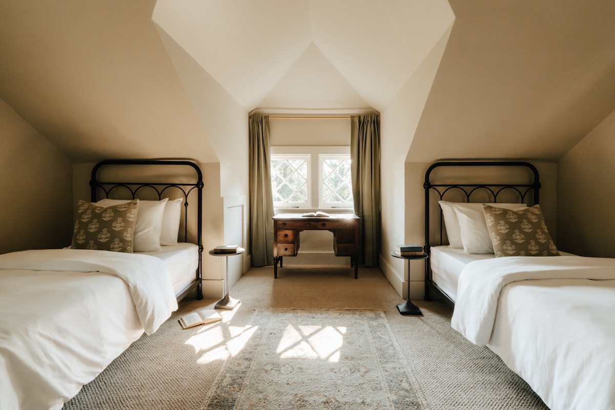 Twin beds (IG: @clay.banks) related to Cozy and Stylish: Twin Bed Coverlets to Elevate Your Space